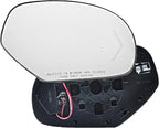 RH Right Passenger Side Mirror Glass Replacement Arrow Signal Blind Spot Detection Power Heated for 2009-2014 Cadillac Escalade Chevrolet Suburban Tahoe GMC Yukon XL
