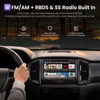 S8 Gen4 7" Android Double DIN Car Stereo with 4G LTE, Wireless CarPlay & Android Auto, QLED Touchscreen, DSP 4V Pre-Outs, Optical Out, HDMI in/Out, GPS Tracker, LED Sync Bar, S84G2D7PB