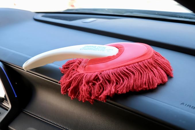 The Original California Car Duster Detailing Kit with Plastic Handle, Model Number: 62445, Red