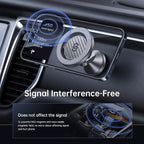 for MagSafe Car Mount - Magnetic Phone Holder for Car Dash,360° Rotation Strong Magnets Car Phone Holder Compatible iPhone 17 16 15 14 13, MagSafe Car Accessories, Titanium Silver