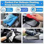 Shop Towels, Microfiber Cleaning Cloth Bulk, 200 Pack Microfiber Towels for Cars, All-Purpose Absorbent Cleaning Rags, Dust Cloth for Automotive, Mechanic, Garage, Bar, 11.5 x 11.5 inch