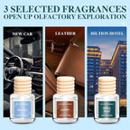 6 Pack Premium Car Air Freshener, Long Lasting Luxury Diffuser Set, Hanging Executive Vehicle Interior Decor Scent Unisex