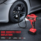 160PSI Cordless Tire Inflator Air Compressor Compatible with Milwauke 18V Battery, Portable Air Pump with Digital Pressure Gauge, Fast Inflation for Cars Motorcycles Bikes Balls (Tool Only)