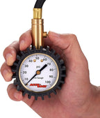 H100X Professional Tire Pressure Gauge with Protective Rubber Guard (100 PSI)