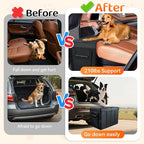 Car Seat Extender for Dogs, Backseat Extender for Large Dog up to 180 LBS, Foldable Back or Front Seat Extender for Most Cars Car Organizer Gap Filler