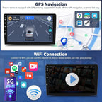 Car Stereo Radio for Cadillac Escalade 2003 2004 2005 2006, 7" Android 13 Car Radio Stereo Touchscreen Head Unit with Wireless CarPlay Android Auto GPS Navi SWC FM DSP 5G WiFi Bluetooth Camera