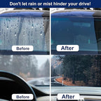 Anti Fog & Rain Repellent Spray for Car Windshield Glass Water Repellent Defogger Waterproof Fogging for Automotive Windows Mirrors Glasses, Dust Remover