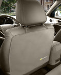 Luxury Clean-Edge Kick Mat - Seat Back Protector and Seat Cover with Invisible Strap and Stiff Edging (1 Mat)