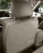 Luxury Clean-Edge Kick Mat - Seat Back Protector and Seat Cover with Invisible Strap and Stiff Edging (1 Mat)