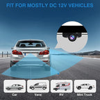 Mini Car Side View Camera/Rear View Camera/Front View Camera | 3-In-1 Car Camera, Rotatable Lens, Paste-On Installation, Flip Image,Mini Size