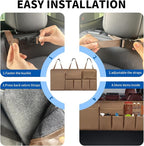 Car Trunk Organizer Backseat Hanging Organizer with Storage Pockets for Subaru Crosstrek, Forester, Outback, Ascent 2000-2024 2025 Car Accessories