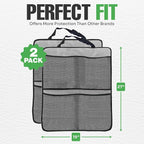 Kick Mats (Grey - 4 Pocket)
