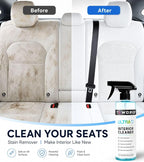Tesla Seat Cleaner & Stain Remover, Tesla Interior Cleaner for White & Black Vegan Leather | Tesla Model Y Juniper Accessories 2026 & Tesla Model 3 Accessories, S/X/Cybertruck (Ice Blue)