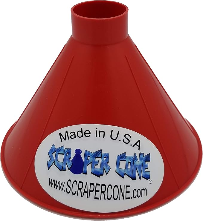 2 Pack of The SCRAPER CONE The Original Ice Scraper, Snow Removal Made in The USA Magical Frost Removal Funnel Shaped Cleaning Tool Car Windshield Deicer Magic Scrapers Instascrape Shovel Brush