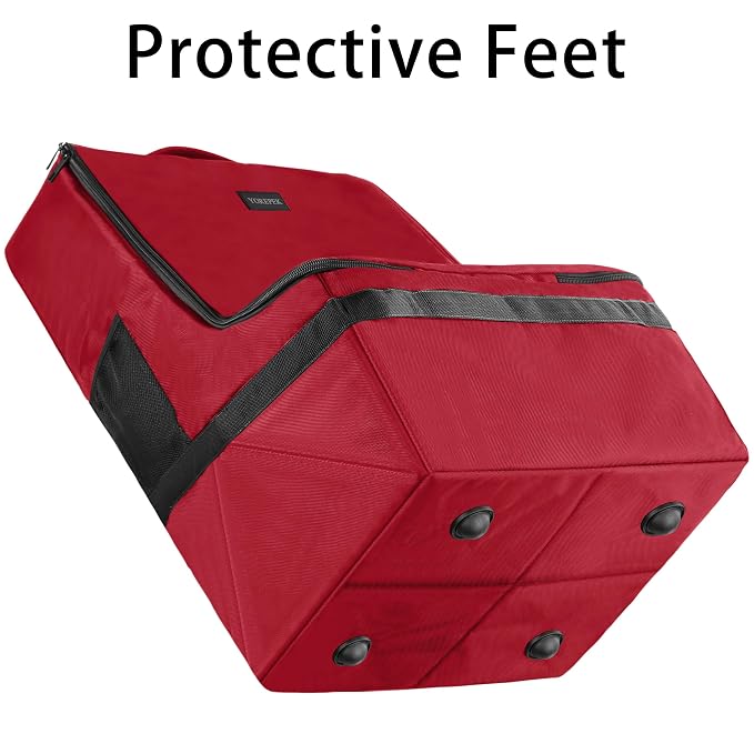 Car Seat Travel Bag, Padded Car Seats Backpack for Air Travel, Heavy Duty Carseat Travel Bag for Airplane, Airport Gate Check Bag (Red)