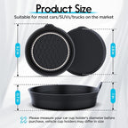 Car Cup Coaster Universal Non-Slip Cup Holders Bling Crystal Rhinestone Car Interior Accessories 4 Pack Black
