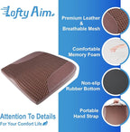 Car Seat Cushion, Car Seat Pillow, Automotive Cushion | Memory Foam Car Seat Cushion for Long Driving, Butt Pillow for Pain Relief, Driver Seat Cushion for Car, Truck, Office, Brown