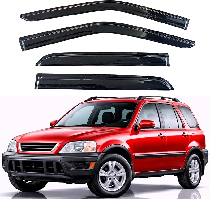 KPY Rain Guards Fit for 1997-2001 Honda CRV, Out-Channel Window Visors Vent Wind Deflectors 4PC, Car Accessories for 97-01 CR-V