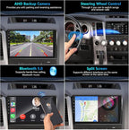 8-core 4+64G Car Stereo Radio for Toyota Tundra 2007-2013, for Toyota Sequoia 2008-2018, 10" IPS HD Touch Screen Radio with Wireless CarPlay/Android Auto/WiFi/GPS/Bluetooth/FM/SWC/Backup Camera/Mic