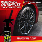 Wheely Clean - Professional Wheel Cleaner Spray - Ready-to-Use Tire Cleaner and Rim Cleaner - Suitable for Aluminum, Chrome, or Clear-Coated Wheels - Removes Brake Dust - 16 oz