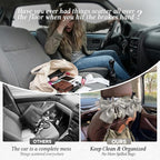 2PCS Satin Bow Pearl Car Seat Headrest Hooks – Car Bag Holder & Vehicle Hanger for Purses – Cute Coquette Aesthetic Interior Decoration – Cute Auto Organizer Accessories Universal (Moonlight Grey)