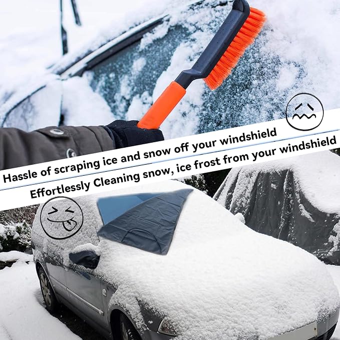 Windshield Cover for Ice and Snow Fit 2007-2024 2025 2026 Mercedes-Benz Sprinter Waterproof Windshield Frost Cover for Vans, for Sprinter All Weather Protection Heavy-Duty Snow Shield Dust Protector