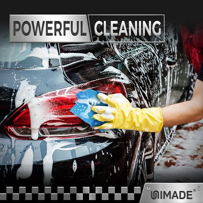 Shop Towels, 100 Pack Commercial Grade Work Rags Microfiber Towels for Cars Cleaning Rags Bulk Detailing Cloth for Automotive Bar Mechanic Restaurant Garage Housekeeping, 11.5"x 11.5", Blue
