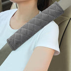 Soft Auto Seat Belt Cover Seatbelt Shoulder Pad Cushions 2 PCS for a More Comfortable Driving Universal Fit for All Cars and Backpack Dark Gray