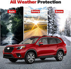 Forester Rain Guards - Window Visors for Subaru Forester 2019-2024, Outside-Mount Tape-On Side Window Wind Deflectors for Forester Accessories, Vent Visors Shades Rainproof Black 4PCS