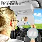 Car Tissue Holder Leather PU Tissues Box Cover for Sun Visor Extra Large Rectangle Napkin Holder Fits for Various Tissue Sizes Soft Tissues Storage & Organization