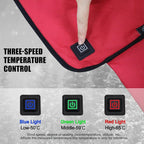Portable Heated Seat Cushion,Heated Stadium Seats for Bleachers(Red) | Waterproof Heated Seat Pad Great for Outdoor Sports,Camping,Fishing(No Power Bank)