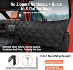 Truck Back Seat Extender for Dogs – Waterproof Full Size Pickup Pet Seat Cover with Door Protection, Hard Bottom Holds 420 lbs Dog Hammock for F150, RAM 1500 & More