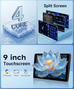 4G+64G Car Radio for Honda CRV 2007-2011, 9 inch Incell Touch Screen Radio for CRV, Wireless Carplay Android Auto, Backup Camera, 5GWiFi GPS Bluetooth FM EQ SWC