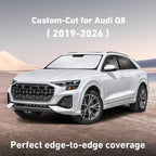 Windshield Sunshade Compatible for Audi Q8 2019-2024 2025 2026, Sun Visor for Front Windshield & Window Sun Shade Cover, UV Heat Blocker & Protector, Car Accessories