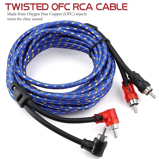 4 Gauge OFC AMP Wire Kit 2000 Watt Car Subwoofer Wiring Install kit for Amplifier Power,Radio and Speakers