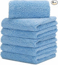 Microfiber Towels for Cars, Car Drying Wash Detailing Buffing Polishing Towel with Plush Edgeless Microfiber Cloth, 450 GSM 16x16 in. Pack of 6