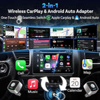 2026 Mini Wireless CarPlay Adapter for iPhone & Android Auto Dongle 2-in-1