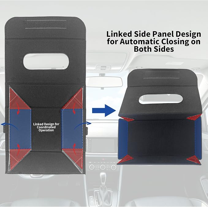 Car Tissue Holder Leather PU Tissues Box Cover for Sun Visor and Car Backseat Extra Large Rectangle Napkin Holder Fits for Various Tissue Sizes Soft Tissues Storage & Organization