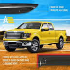 Extra Durable Window Deflectors Tape-On Window Visors Rain Guards Fit for Ford F150 2004-2014 SuperCab, Sun Visors, Wind Vent for Shades, Exterior Car Accessories - 4 pcs. AG0042