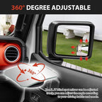 Blind Spot Mirror for Jeep Wrangler JL 2018-2026, 2 Side Mirror Blindspot Tool-free, Angle Adjustable Car Convex Mirror for Jeep Gladiator JT 2018-2026 Accessories