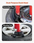 Manual Tire Changer Duck Head Kit with Silver Cone, Fit for 16"-21" Wheels, Heavy Duty Manual Tire Changer Duck Head Adapter Kit, Mounting and Demounting Tool for Most Cars, SUVs, Trucks, ATVs