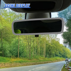 YoRise Car Rear View Mirror Protector Frame, Rearview Edge Cover (Gray) | Car Rearview Mirror Cover, Car Mirror Decoration Protector Accessories for Most Cars