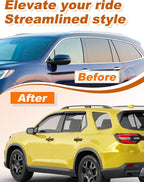 Low Profile Window Rain Guards Fit for Honda Pilot 2023-2026 Rain Guard Window Deflectors Extra-Thick Side Window Visors Vent Shades Tape-on Vent Visors Car Accessories-4PCS