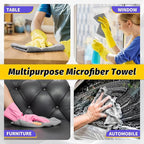 Microfiber Cleaning Cloth, 100 Pack Cleaning Rags Microfiber Towel Bulk Absorbent Lint-Free WashCloths, All-Purpose Towels for Cars, Shop, Automotive, Garage, Home Kitchen 11.5"*11.5", Grey