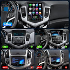 8Core + 32G ROM Android 13 Car Radio for Chevrolet Chevy Cruze 2009-2015: HD IPS Tesla-Style Touchscreen Stereo Upgrade Wireless Carplay Android Auto 5G WiFi Bluetooth 5.4 GPS 32EQ FM SWC