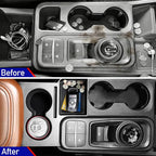 Front Cup Holder for Ford Maverick 2025 2024 2023 2022,Upgraded Dual Drink Holder Storage Organizer for Maverick Interior Accessories,Front Seat Armrest Box Insert Expander Water Bottle Holder