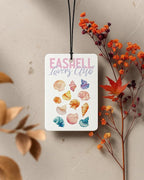 Coastal Beach Car Air Freshener 4 Pcs Coconut Scented, Summer Starfish Seashell Car Accessories Mirror Decor for Women, Girly Beachy Hanging Air Freshener for Cars Closet Drawer Books
