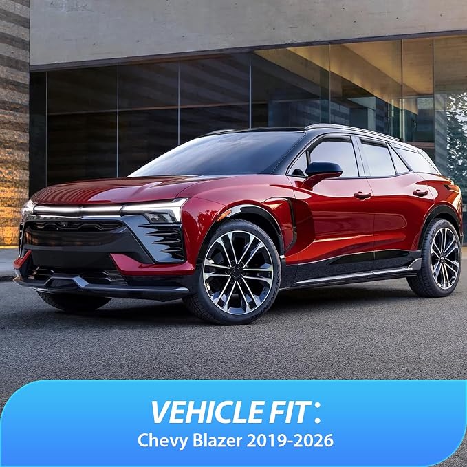 in Channel Rain Guards for Chevy Blazer 2019-2024 2025 2026 Window Deflectors Wind Deflectors Vent Visors, Keep Rain Out & Reduce Wind Noise, 4PCS