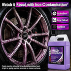 Iron Remover Car Detailing – Iron Decon Spray, Pulls Out Brake Dust, Rust & Fallout - Contaminant Removal for Car Paint & Wheels, pH Neutral Formula - 128 fl. oz.