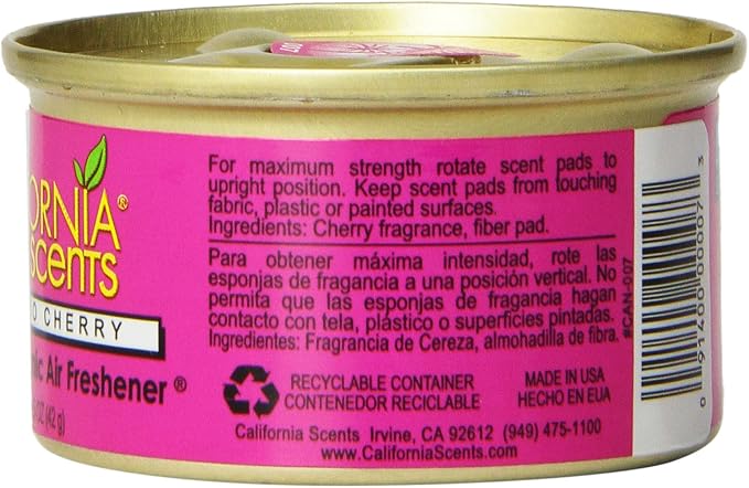 Spillproof Organic Air Freshener, Coronado Cherry, 1.5 Ounce Canister (Pack of 4)